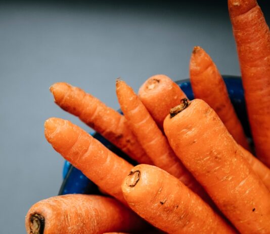 저칼로리 다이어트 식단, 포만감 주는 건강한 레시피 orange carrots on blue round plate