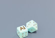 AI 건강 관리, 내 손안의 맞춤 주치의…일상 속 활용법은? Two dice with ai letters and dots
