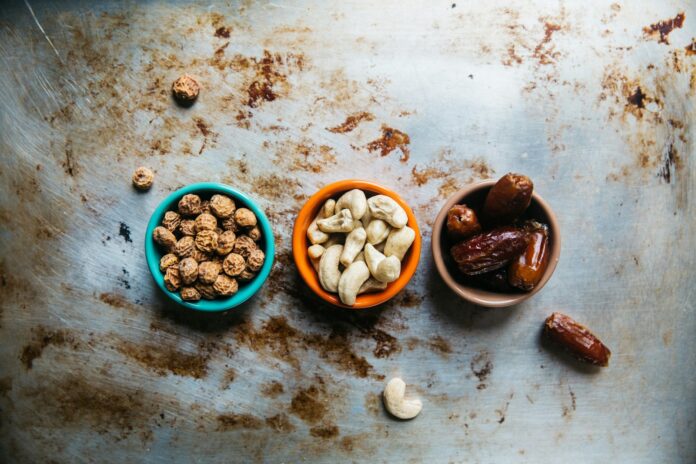 Photo by Rachael Gorjestani three bowls of nuts