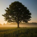 “마음 챙김, 일상 속 건강 습관으로 자리 잡다” green leafed tree surrounded by fog during daytime